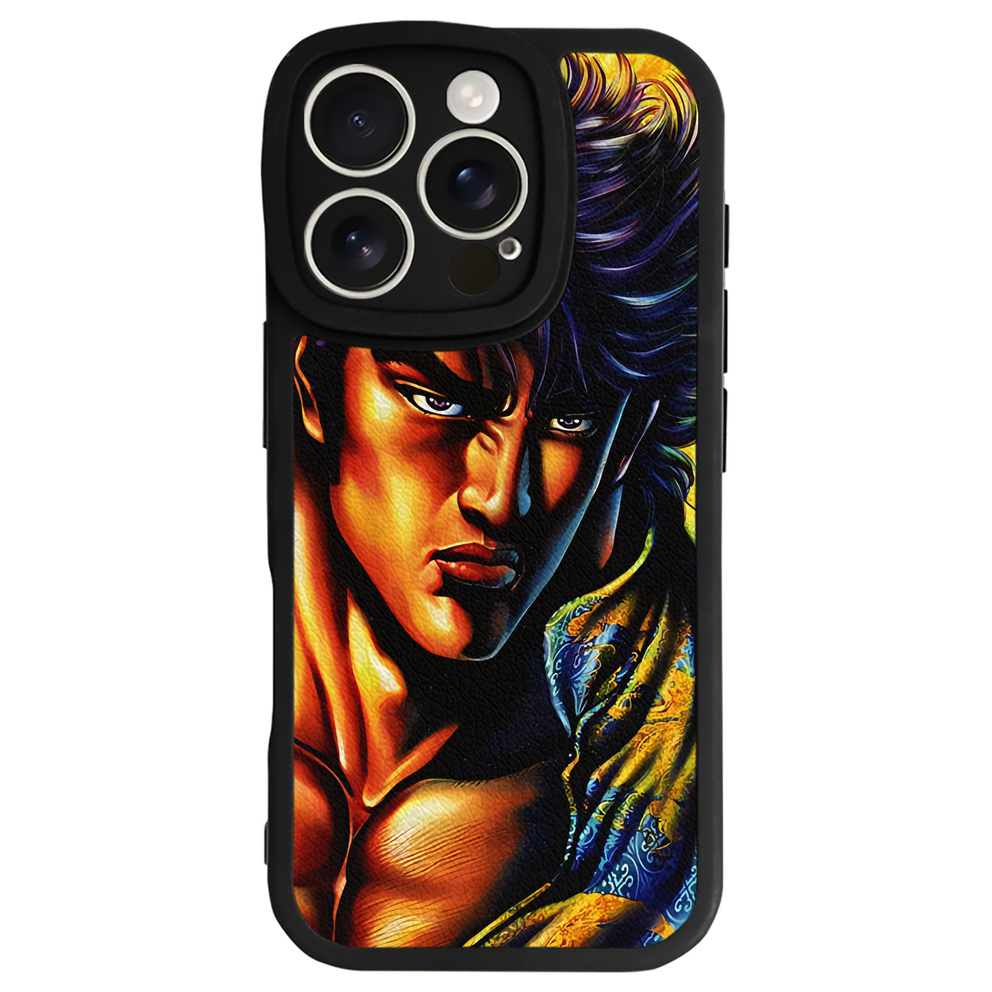 （画像用） 北斗の拳 Fist of the North Star 【iPhone 16シリーズ対応】シリコンスマホケース（レザー調） 材質：シリコン